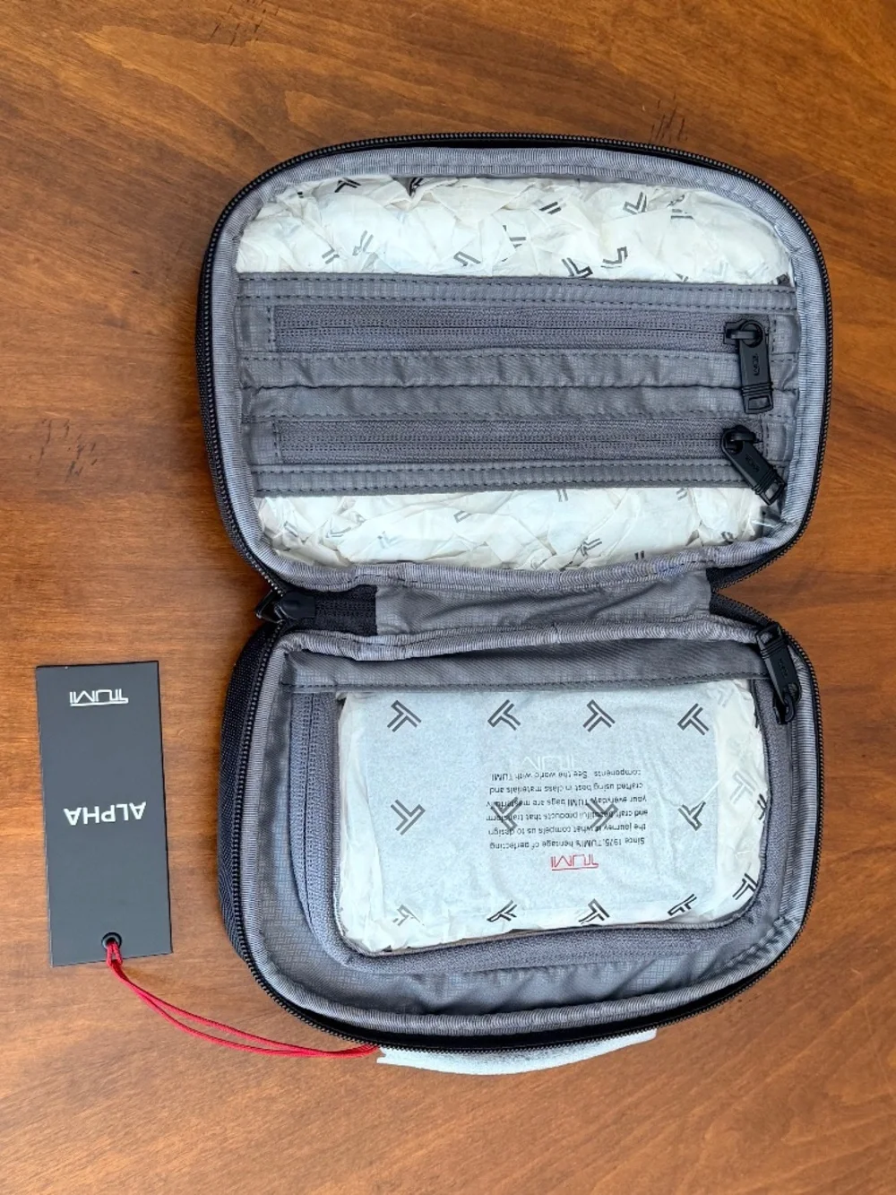 New TUMI Alpha Split Travel Kit - Black